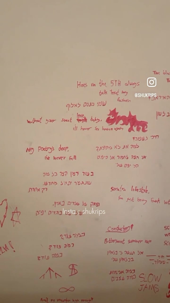 drawings-and-slogans-written-by-israeli-soldiers-on-the-walls-of-a-home-in-gaza-city.-by-@shukrips-

كتابات-جنود-الاحتلا…
