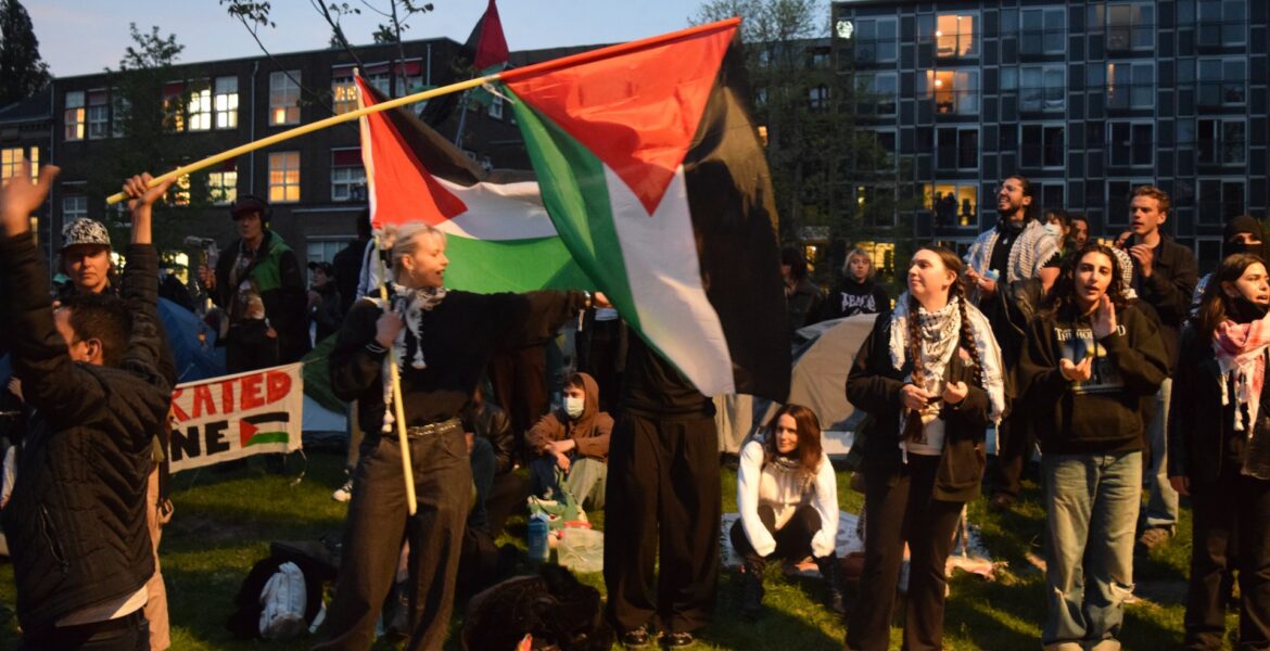 belgian-and-dutch-students-protest-against-israel’s-war-on-gaza